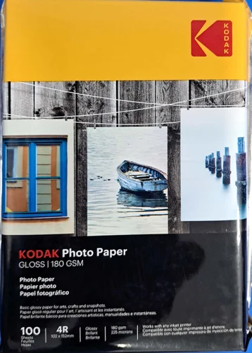 Kodak 4R 180 gsm Glossy Photo Paper - Excel Traders Associates